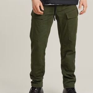g-star regular tapered cargo green pants